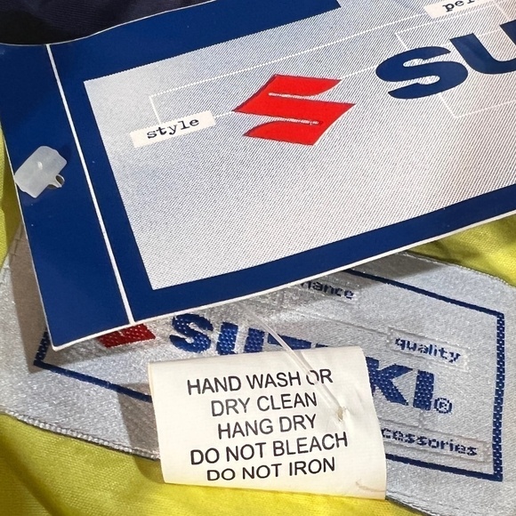 Team Suzuki Vintage Official Jacket Coat Yellow Racing Full Zip Men's XL NWT - Picture 3 of 8